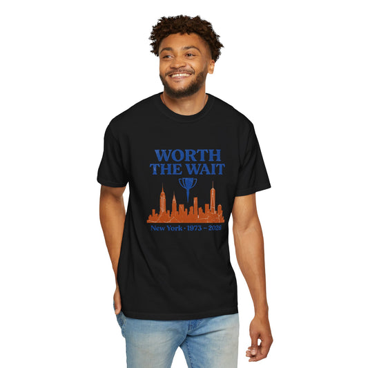 Worth The Wait Tee — New York 2026 | Front & Back Print